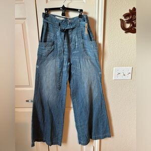 Anthropology Pilcro belted wide leg jeans. New with tags.